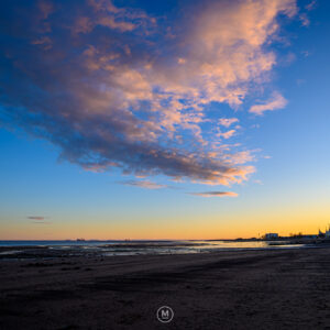Sunset Over the Beach