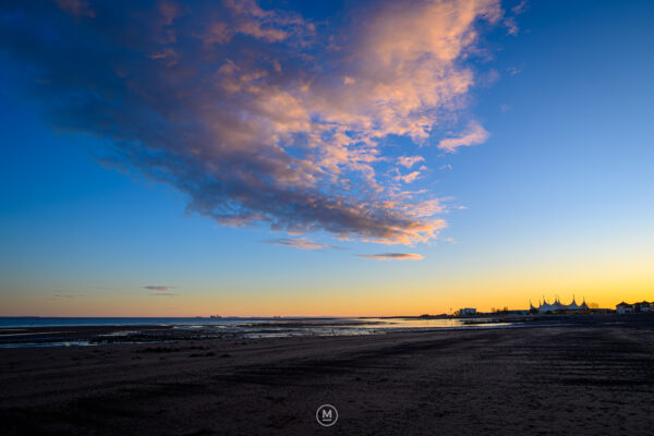 Sunset Over the Beach