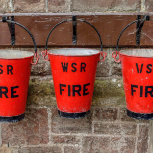 Ready for Fire. Dunster Station.
