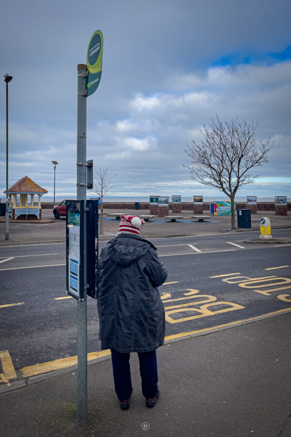 Winter Wait: A Quiet Moment at Minehead Station