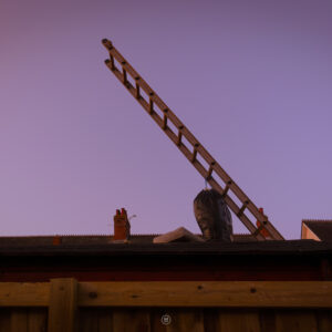 Dawn’s Ascent: A Ladder to the Morning Sky